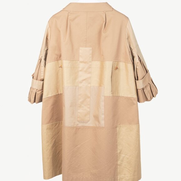 Junya Watanabe Comme Des Garcons SS/20 Runway Khaki Patchwork Trench Coat - Picture 3 of 12